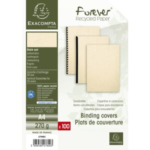 Paquet de 100 - Evercover A4 270g ivoire