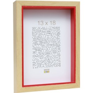 Cadre en bois S40BH rouge 30x40 cm