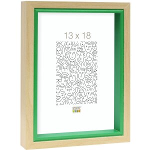 Cadre en bois S40BH vert 20x30 cm