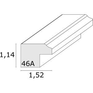 Cadre plastique S46A noir avec or 13x18 cm