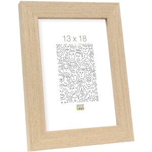 Cadre en bois S46BH chêne clair 10x15 cm