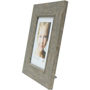 Cadre en bois Deknudt S48SC7 gris-beige 15x15 cm