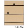 Cadre en bois Deknudt S48SC7 gris-beige 15x15 cm