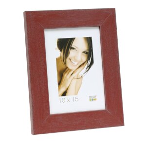 Cadre en bois S49B rouge foncé 15x20 cm