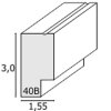 Cadre en bois S40BH 10x15 cm à 30x40 cm