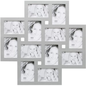 S65SK Cadre photo en bois 12 photos 10x15 cm