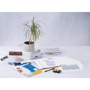 Carton photo HERMA A4 blanc 230x297 avec feuille de protection 250 feuilles