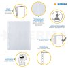 Carton photo HERMA A4 blanc 230x297 avec feuille de protection 250 feuilles