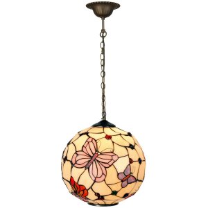 5LL-1169 Lampe à suspendre Tiffany Ø 30x30 cm