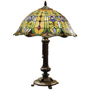 Tiffany lampe de table Ø 40x53 cm vert multicolore