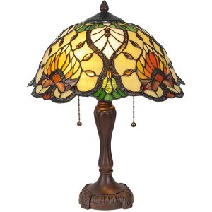 Lumilamp Tiffany lampe de table Ø 40x50 cm vert...