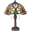 Lumilamp Tiffany lampe de table Ø 40x50 cm vert multicolore