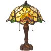 Lumilamp Tiffany lampe de table Ø 40x50 cm vert multicolore