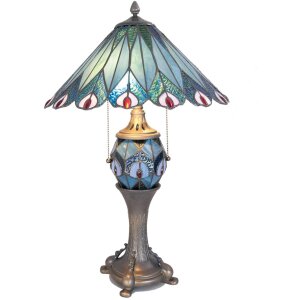 LumiLamp 5LL-5829 Lampe de table Tiffany Ø 40x65...