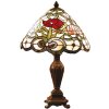 Tiffany lampe de table Ø 32x47 cm rouge multicolore