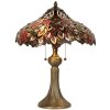 Tiffany lampe de table Ø 43x58 cm rouge multicolore