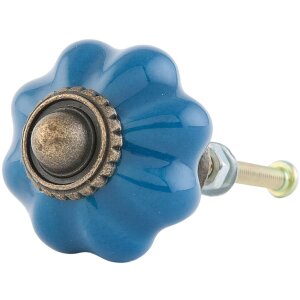 Bouton de meuble Ø 3 cm en bleu - 63499