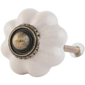 Bouton de meuble Ø 3 cm en beige - 63506