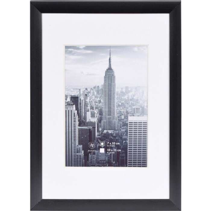 Cadre photo alu Manhattan 10x15 cm noir