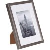 Cadre photo alu Manhattan gris 10x15 cm