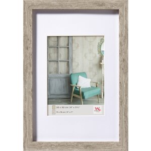 Walther cadre en bois Stockholm gris 40x60 cm avec...