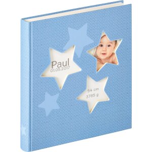 Walther Babyalbum Estrella bleu 28x30,5 cm 50 pages blanches