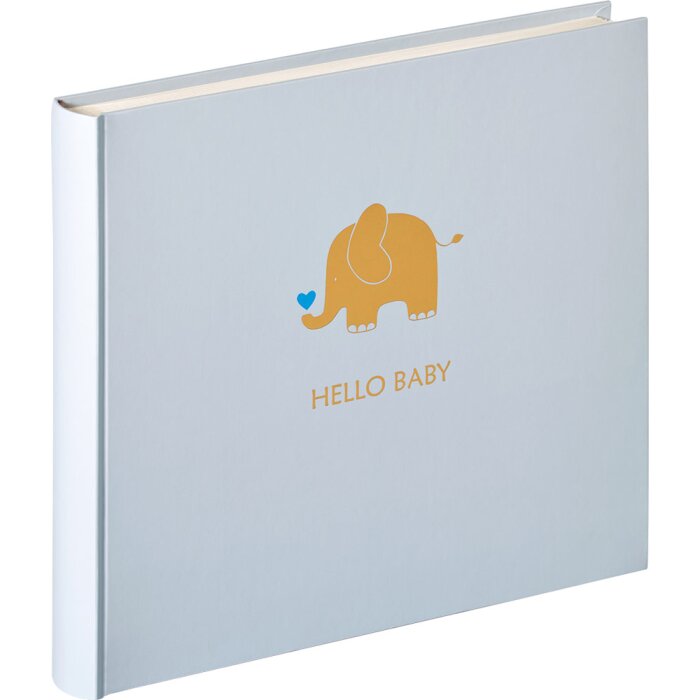 Walther Babyalbum Baby Animal bleu 28x25 cm 50 pages blanches