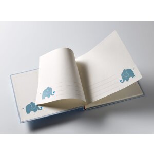 Walther Babyalbum Baby Animal bleu 28x25 cm 50 pages...