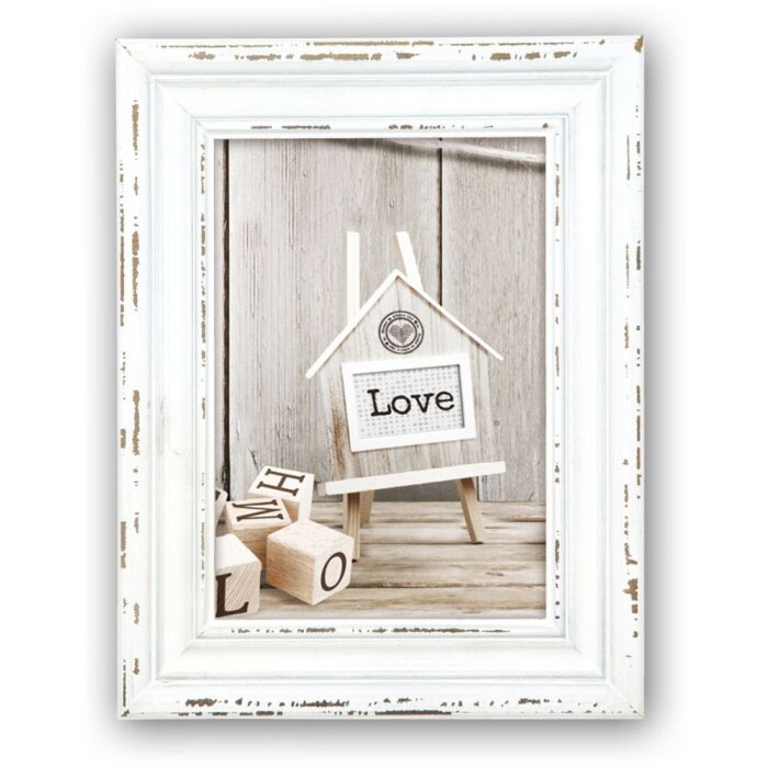 Cadre en bois ZEP Rivoli 10x15 cm blanc