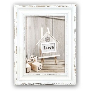 Cadre en bois ZEP Rivoli 13x18 cm blanc