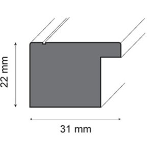 Cadre photo Newton 10x15 cm acier