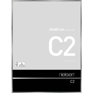 Cadre alu C2 argent 60x80 cm