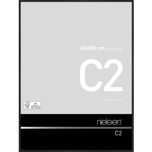 Cadre alu C2 noir mat 60x80 cm