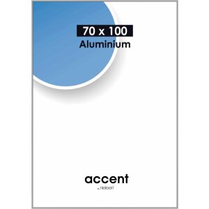 Cadre alu Accent 70x100 cm Nielsen argent mat