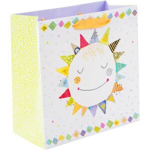 Pochette cadeau 18x18 cm Happy Sun