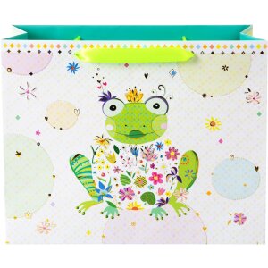 Goldbuch sac cadeau HAPPY FROG 27x33 cm