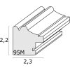 Cadre plastique Deknudt S95MF blanc 13x18 cm