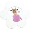 Cadre enfant fleur blanc bois 12 cm