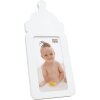 Cadre enfant biberon blanc bois 8,0 x15,0 cm