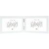 Cadre double en bois S68FK Deknudt blanc 13x18 cm paysage