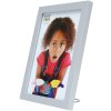 Cadre photo argent S68FD1 bois 13,0 x18,0 cm