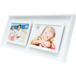 Cadre double S68DK1 blanc 2 photos 10x15 cm