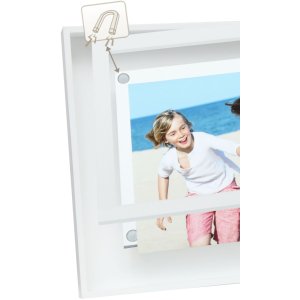 Cadre double S68DK1 blanc 2 photos 10x15 cm