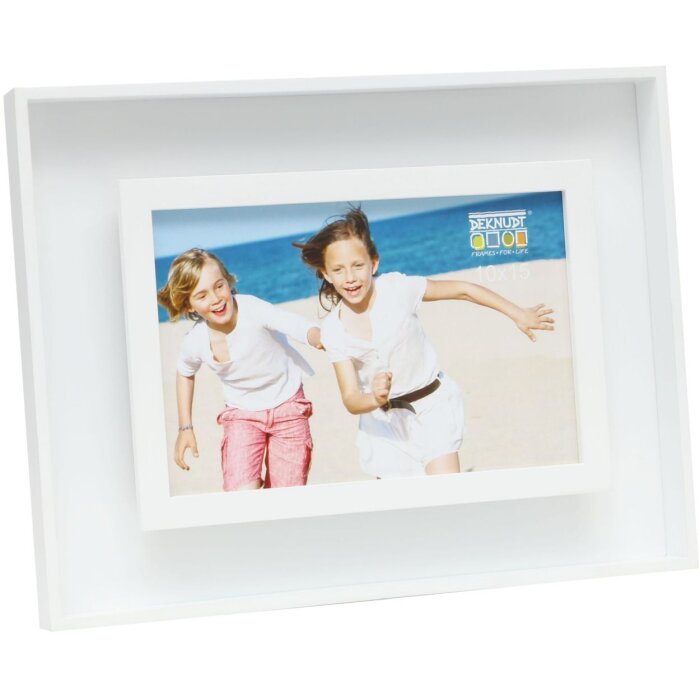 Cadre photo S68DK1 blanc bois 10x15 cm