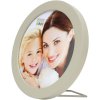 S67YV Cadre photo gris bois 10 cm rond