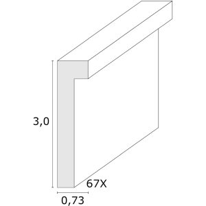 Cadre photo couleur naturelle bois 13,0 x18,0 cm S67XH