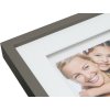 Cadre photo avec passe-partout taupe bois 20,0 x20,0 cm S67NK