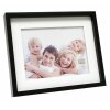 Cadre photo avec passe-partout noir bois 20,0 x30,0 cm S66VK