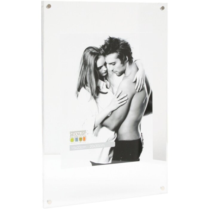 Cadre photo Deknudt transparent plastique 20x30 cm S58SB1