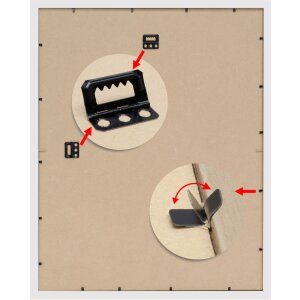 Tableau magnétique blanc S54ST2 bois 40,0 x60,0 cm